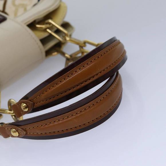 LOUIS VUITTON Monogram Charm Pochette Lover Hand Bag Ivory M95194 LV Auth 86283A - Picture 7 of 16